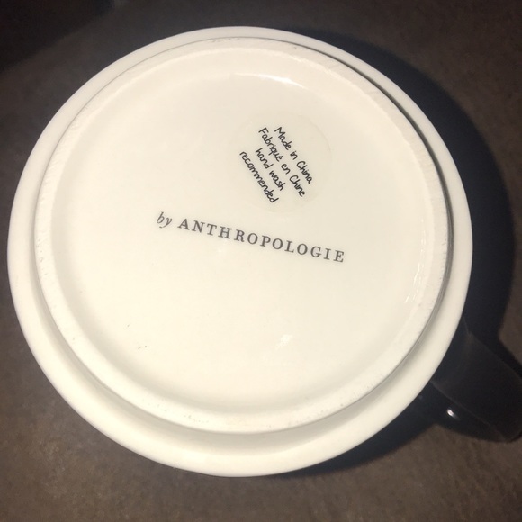 New Anthropologie Tiled Margot Monogram Mug - Picture 9 of 12